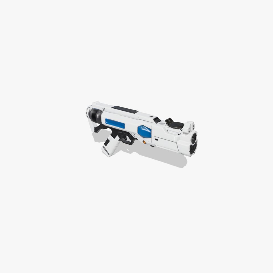 Futuristic White Blaster model pack